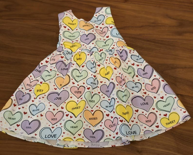 Handmade Hearts Dress, Valentine's Day Outfit