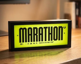 Marathon LED Lightbox | Marathon game | gaming | Halo | Bungie