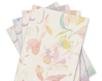 SAMPLES Abstract Blooms Wallpaper, Abstract Floral Wallpaper, Retro Wallpaper, Petals Wallpaper, Colourful Eclectic Wallpaper, Vintage Decor