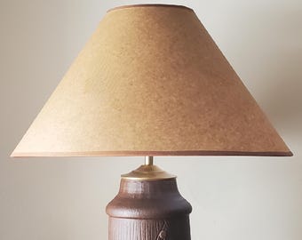 Handcrafted Table Lamp | Strega Nona Series | Matte Brown