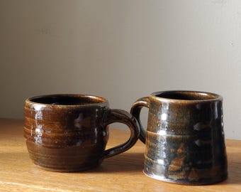 Handmade Pottery Mug | Black Magic
