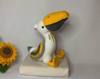 Crochet Pelican Plush: Handmade Whimsical Bird Decor
