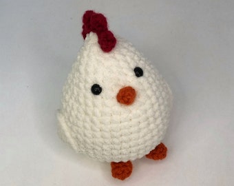 TOY Chicken, Crochet Amigurumi Hen, Rooster Plush