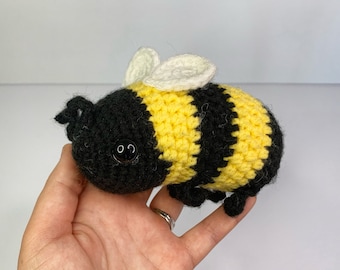 TOY Plush Bumblebee, Handmade Crochet Honeybee