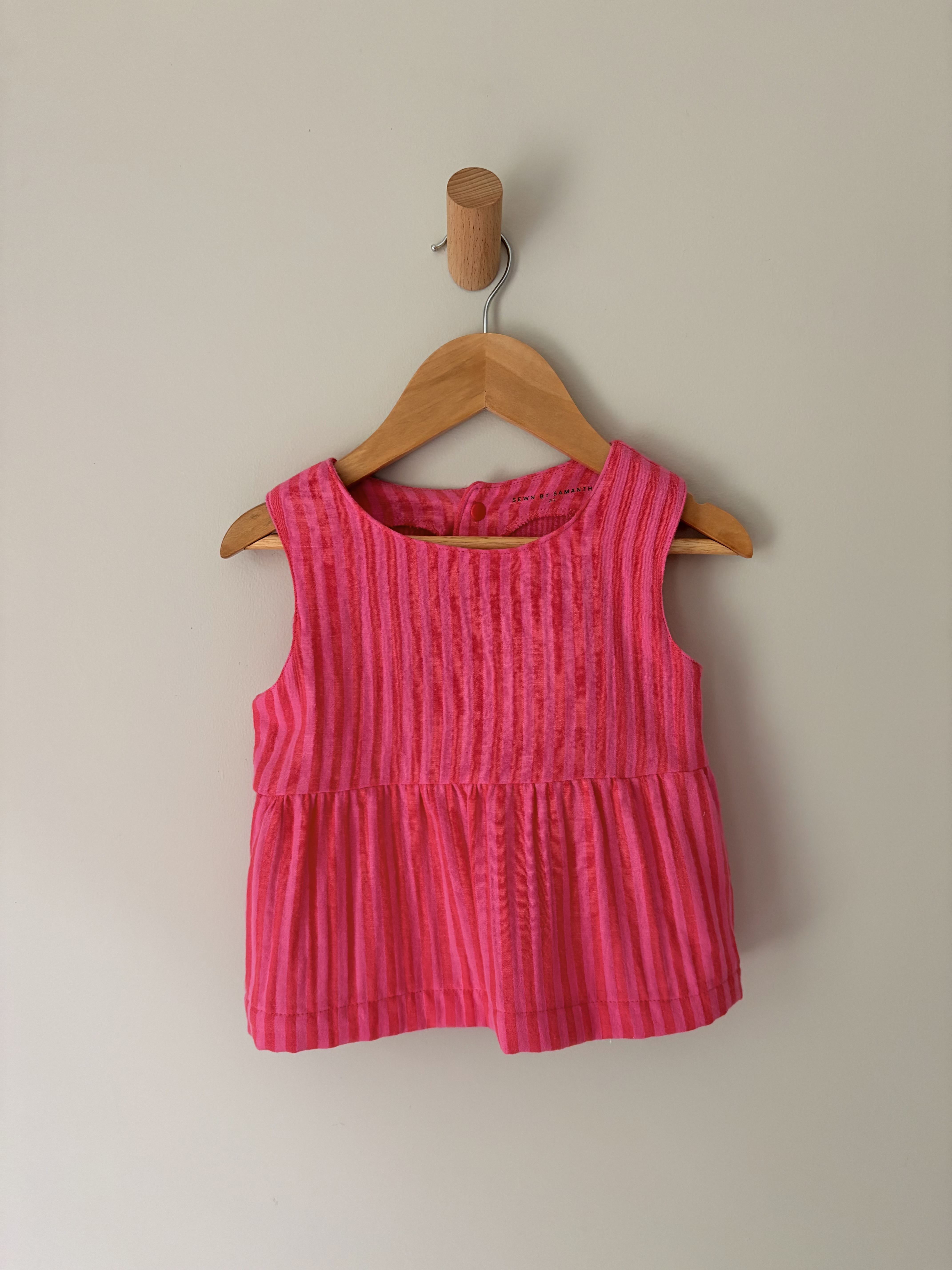 Striped Peplum Top in size 2t