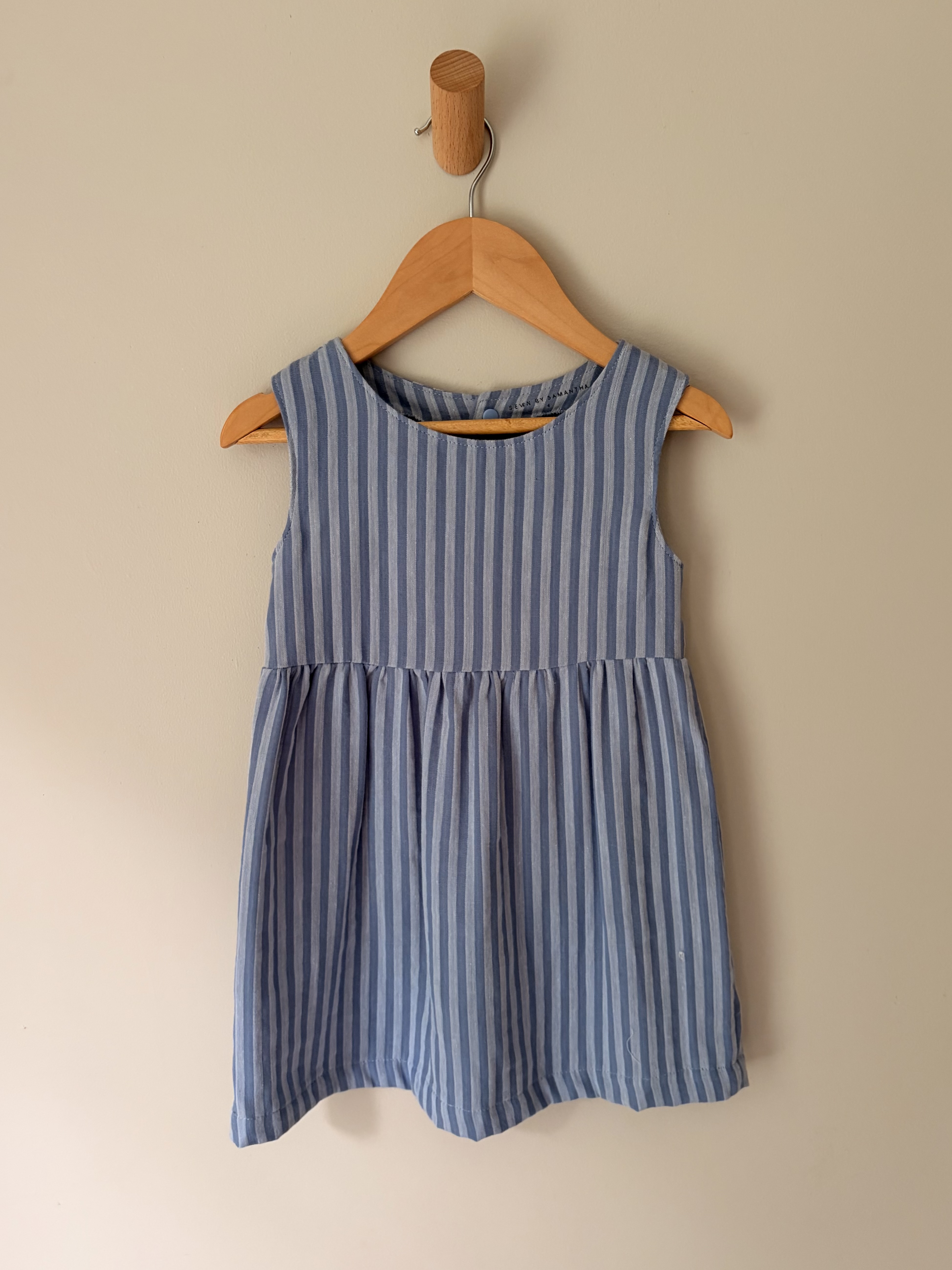 Blue Stripe Dress in size 4